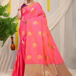 Royal Rajgharana Saree Woven Design Zari Banarasi Sarees-picture-20