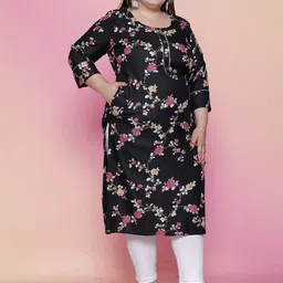 MEHKFAB Women Floral Printed Floral Kurta image 4