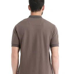 RARE RABBIT Men Solid Polo Collar Cotton T-shirt image 4