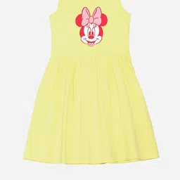 YK Disney Girls Print Fit & Flare Cotton Dress-image-46