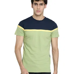 KUNDAN Colourblocked Pure Cotton T-shirt-picture-18
