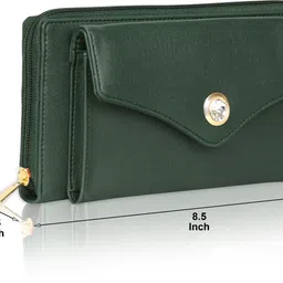 altair Casual, Formal, Party Green Clutch image 4