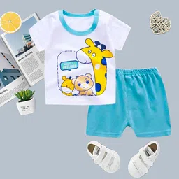 HELPOM Unisex Kids Printed T-shirt with Shorts image 3