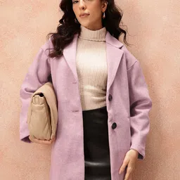 all about you Notched Lapel Single-Breasted Overcoat-image-88