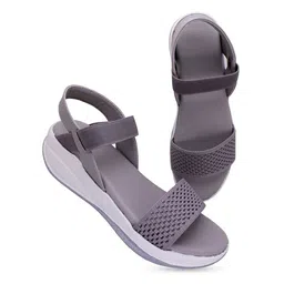 MONAQI Women Colourblocked Open Toe Flats image 2