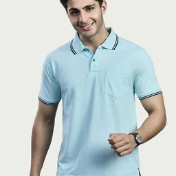 BE POSITIVE Men Polo Collar Slim Fit T-shirt-image-50