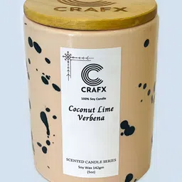 Crafx Brown & White Jar Candle-picture-18