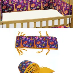 SWAYAM Infants Printed Cotton Cot Bumpers image 1