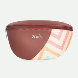 ZOUK Freya WavBeach Textured Water Resistant Vegan Leather Waist Pouch-image-78