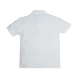 My Milestones Boys Embroidered Short Sleeves Pure Cotton Shirt With Shorts image 3