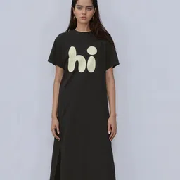 Outzidr Women Printed T-shirt Dress-image-38