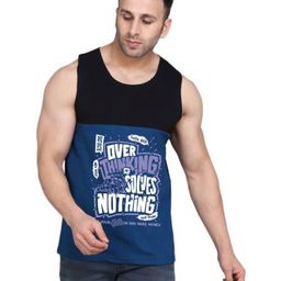 SLOWLORIS Men Typography Printed Applique Slim Fit T-shirt-image-4