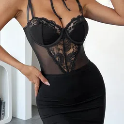 LULU & SKY Women Self Design Bodysuit-picture-31