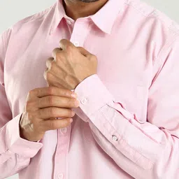 Indian Terrain Spread Collar Long Sleeves Regular Fit Cotton Casual Shirt image 4