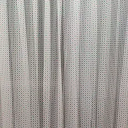 Trance Home Linen Off White & Green Set of 2 Floral Long Door Curtain image 2