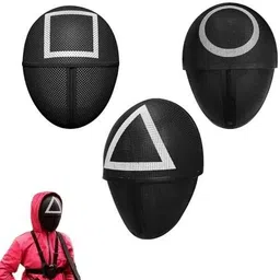 yubirth Big game big character squad game black mask pack of 3 Decorative Mask-picture-19