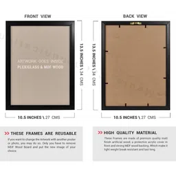 Chaka Chaundh Multicoloured Synthetic Wood Wall Art image 2