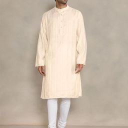 Fabindia Men Flared Sleeves Thread Work Kurta-picture-28