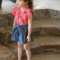 LULU & SKY Girls Loose Fit High-Rise Shorts-picture-25