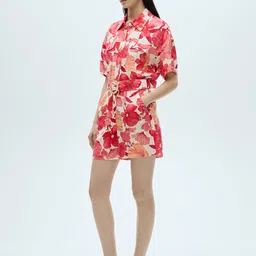 MANGO Floral Print Playsuit image 5