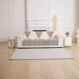 HOMETHREADS Black Embroidered Sofa Cover-picture-16