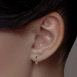 C KRISHNIAH CHETTY JEWELLERS PVT LTD 22KT Gold Drop Earrings - 2.8 g-picture-19
