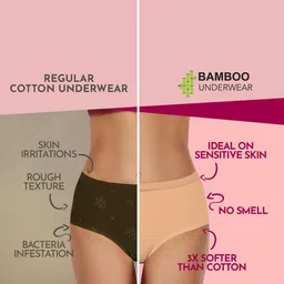 Heelium Pack Of 3 Mid Rise Odur-Free Hipster Briefs image 5