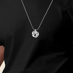 Utkarsh Silver-Plated Geometric Pendants with Chains image 5