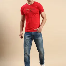 SHOWOFFFF Men Typography Printed Slim Fit T-shirt image 4