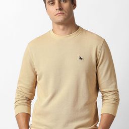 Van Heusen Sport Men Textured Crew Neck Sweatshirt-picture-1