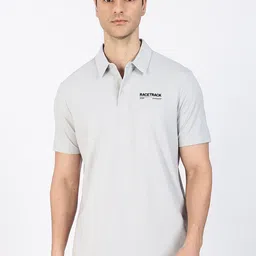 Xtep Men Typography Printed Polo Collar Antimicrobial T-shirt-image-20