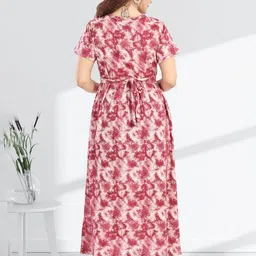 MomsBae Printed Maxi Nightdress image 5