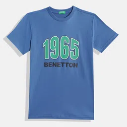 United Colors of Benetton Boys Typography Printed Pure Cotton T-Shirt-image-54
