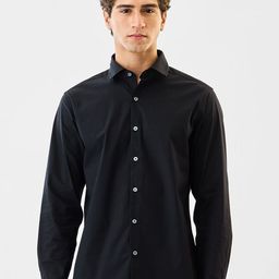 Snitch Spread Collar Slim Fit Pure Cotton Casual Shirt-picture-22