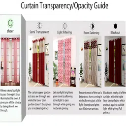 Aura White Set of 2 Sheer Long Door Curtain image 5