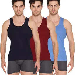 Pack of 3 Vip Color Vest Men Vest-picture-15