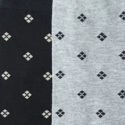 N2S NEXT2SKIN Pack Of 6 Mens Assorted Cotton Crew Socks with Diamond Dot Pattern image 2