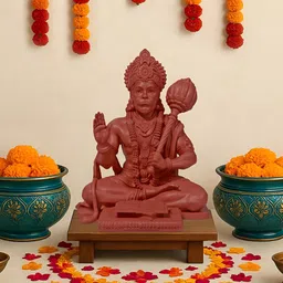 Rudjap Brown Hanuman Dada Religious Resin Idol Showpiece-picture-17