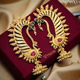 VIVASTRI Women Gold-Plated Alloy Earrings-picture-27