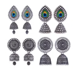 Sangria Silver-Plated Alloy Earrings-picture-24