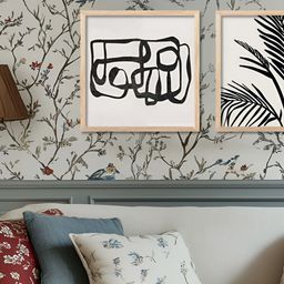 Kotart Brown & Black 2 Pieces Boho Printed Wooden Wall Arts-picture-10