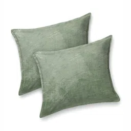 BED-SHEET.COM Olive Green 400 TC King Bedsheet with 2 Pillow Covers-image-26