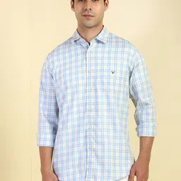Allen Solly Men Slim Fit Checked Casual Shirt-picture-41