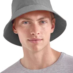 Infispace Men Grey Solid Sun Hat image 1