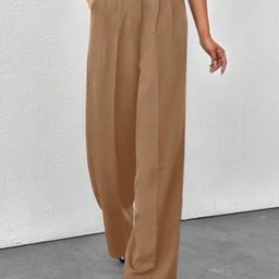 Next One Women Smart High-Rise Easy Wash Pleatedkorean pants-picture-28