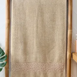Home Centre Beige Cotton 500 GSM Bath Towel-picture-37