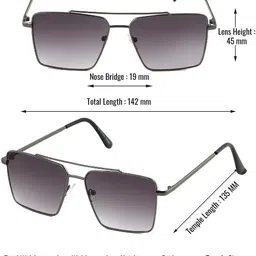 shade house UV Protection Retro Square Sunglasses (54) image 4