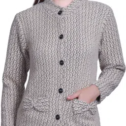 areemas Suede Solid Coat For Women image 4