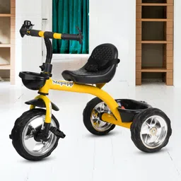 Tricycle for Kids,Play Kids Ride on for 12 to 60 Months Boys/Girls BST02 YELOW BASKET 4001 Tricycle-image-6