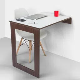 invisible bed Contemporary Wall Mounted Study Table/Laptop Table/2 Seater Dining Table/Work Table/Multipurpose Table Engineered Wood Study Table image 2
